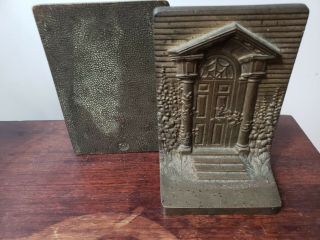 Antique Bradley and Hubbard B&H Iron Home Bookends 2