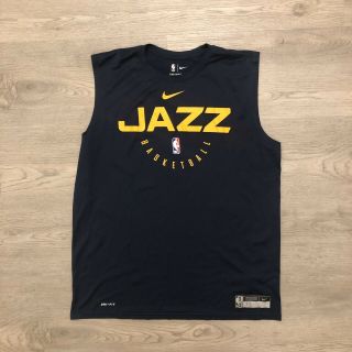 Utah Jazz Mens Nike Navy Blue Tank Top Shirt Dri Fit Size Xlt