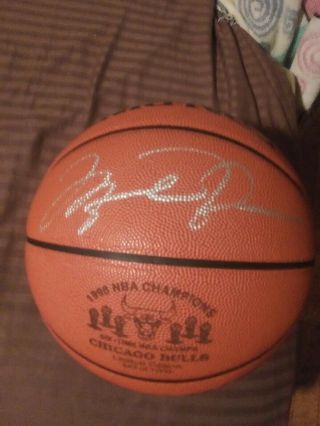 Uda Signed Michael Jordan Upper Deck Autograph Championship Game Ball Basketball