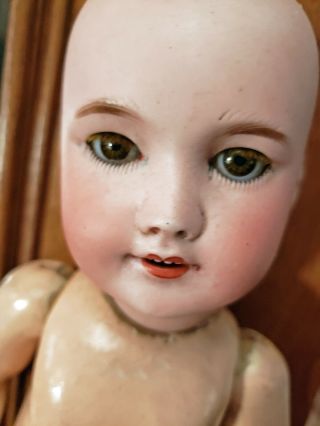 13 1/2 " Antique French Unis 301 Doll Bisque Head Composition Body
