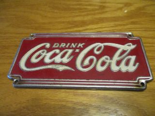 Vintage Drink Coca Cola Dispenser Sign Painted Tin - Not Porcelain