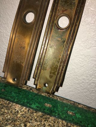 2 Vintage Key Door Knob Back Plate’s Brass or Copper. 3