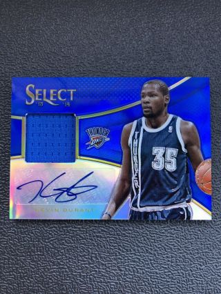 Kevin Durant Panini Select Jersey Patch Auto 01/20