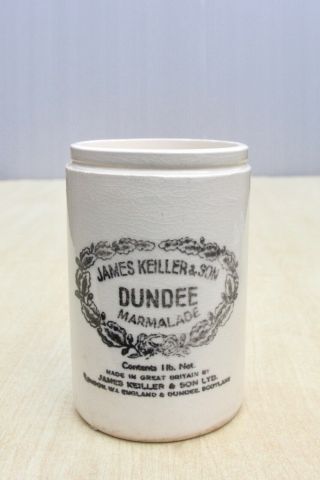 Vintage C1930s 1lb Taller Size James Keiller Dundee Marmalade Maling Pot Jar 2