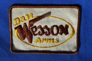 Vintage Dan Wesson Arms Cloth Patch 4 " X 2.  75 " For Gun Shooting Jacket
