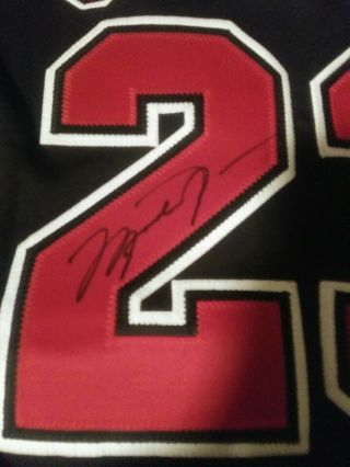 UDA Signed Michael Jordan Nike Black Autograph Upper Deck Jersey. 2