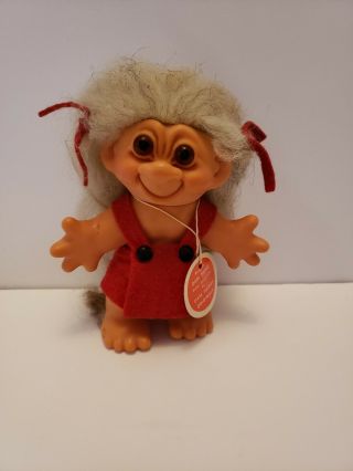 Vintage 1964 - 1965,  Another Dam Thing " Good Luck Mascot " Troll Doll 6 " Tall