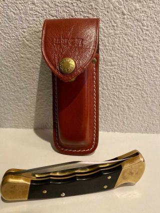 Vintage Buck 110 Knife With Case In