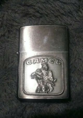Vintage Joe Camel Biker Zippo Lighter