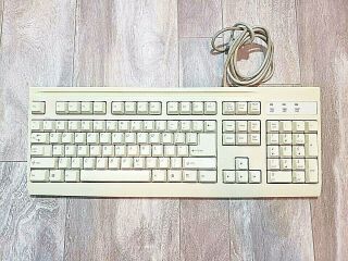 Mitsumi Standard Wired Kfk - Ea4xa Keyboard Vintage Ivory Retro Computer Part.