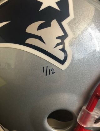 Tom Brady Signed Autographed Patriots Proline Special Edition Helmet LOA/COA 3