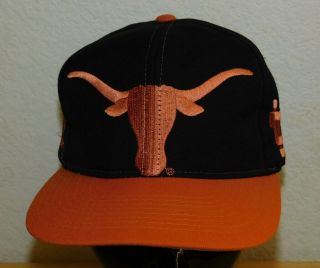 Vintage 1980s 1990s University Of Texas Longhorns 1 Apparel Ncaa Snapback Hat