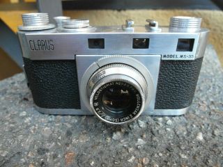 Vintage Clarus Model Ms - 35 Ms35 35mm Film Camera Wollensak 50mm F/2.  8 Lens