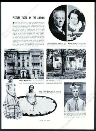 1936 Gone With The Wind Book Release Margaret Mitchell Photo Vintage Article