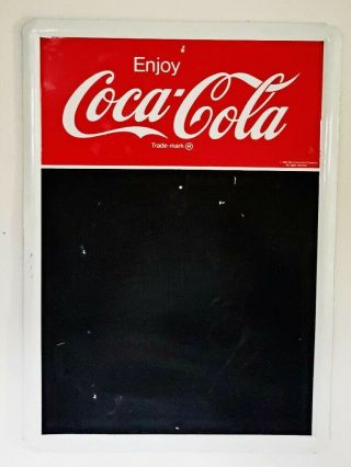 Vintage Coca Cola Chalkboard Sign.  Normal Wear.
