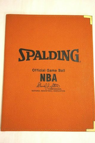 Vintage Spalding Nba Folio Basketball School Supply Official Game Ball Stern