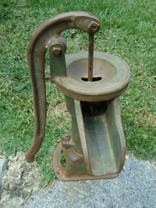Antique Cast Iron Hand Water Pump W2 - 2