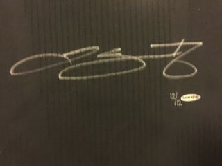 LeBron James Signed 2012 Black Miami Heat Jersey UDA LE 12/12 2