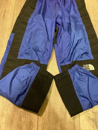 Vintage The North Face Gore Tex Pants Men’s Size Small Blue 90s TNF 3