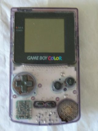 Vintage Nintendo Game Boy Color Handheld Console Atomic Purple Cgb - 001 -