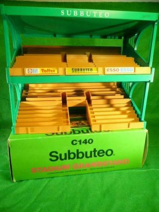 Vintage Subbuteo C140 Stadium Grandstand Set Boxed