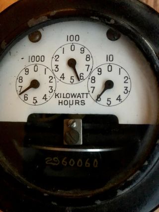 @@@VINTAGE - ANTIQUE THOMSON WATTHOUR METER 2 Wire - GENERAL ELECTRIC CO.  USA@@@ 2