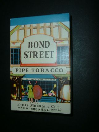Vintage Philip Morris & Co.  Bond Street Pipe Pocket Tobacco Soft Pack