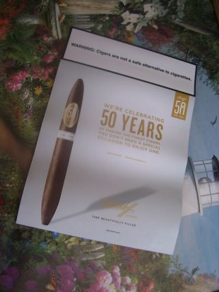 Davidoff 50th Anniversary Cigar Promotional Magnet