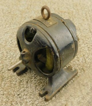 Antique Knapp Toy Electric Motor W/ Black Cast Iron Frame