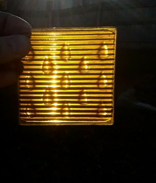 Antique Luxfer Glass Tile Frank Lloyd Wright