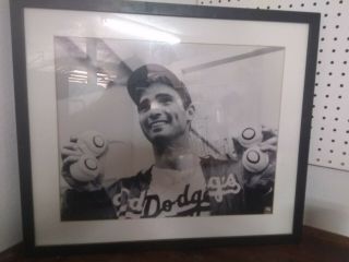 Sandy Koufax Hand Signed Autographed 16x19 Photo Dodgers.  4 No Hitter 4 - Ball