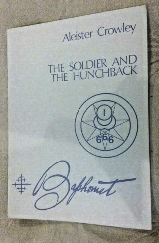 Aleister Crowley The Soldier And The Hunchback 666 Extremely Rare