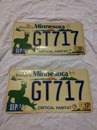 Mn Critical Habitat License Plates With Deer