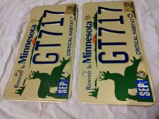 MN critical habitat license plates with deer 2