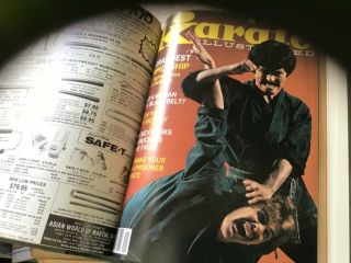 Vintage Karate Illustrated Bound Magazines Bruce Lee Etc 1970s X 13