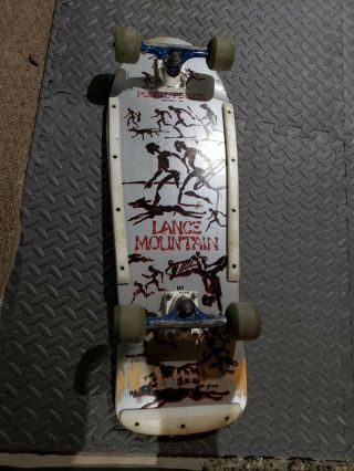Vintage Powell Peralta Lance Mountain Complete Skateboard,  Santa Cruz Wheels,