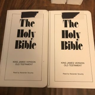 Holy Bible Audio Books on Vtg Cassette Tapes KJV Old Testament Alexander Scourby 3