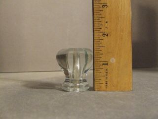 ANTIQUE VINTAGE GLASS DRAWER KNOB PULL (A21) 3