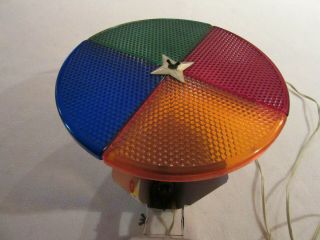 VINTAGE COLOR WHEEL (12 in) for a Silver Aluminum CHRISTMAS TREE - NO BOX 2