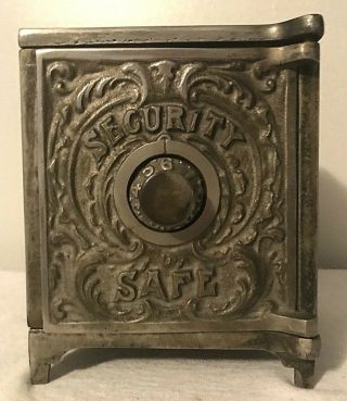 Antique Kenton Cast Iron Security Safe Confederate Bank - Rare