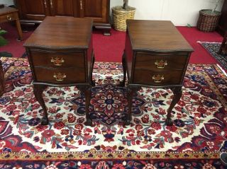 Mahogany Ball And Claw Foot Nightstands Or End Tables - Delivery Available