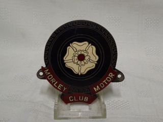 Vintage Morley Motor Club Motorbike / Motorcycle / Car Badge