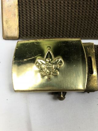 Vintage Boy Scouts Of America Solid Brass Belt Buckle Made In The USA BSA RARE 3