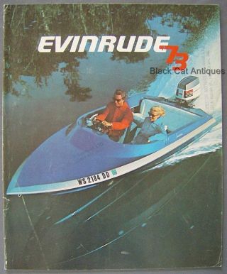Vintage 1973 Evinrude Outboard Motors Color Brochure/booklet Canada