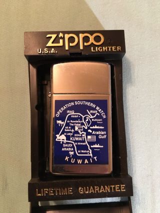 Military Zippo Lighter Rare Operation Southern Watch Lighter
