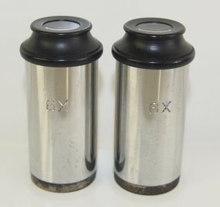 Vintage Ao Spencer 6x Microscope Eyepiece Set Of Two