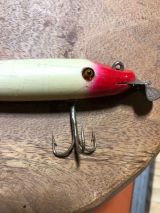 Vintage Creek Chub Bait Co.  Fishing Lure Pikie Dlt Rare Or Special Red And White