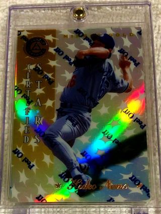 Hideo Nomo 1997 Pinnacle Certified Stars Mirror Gold Foil With Coating Dodgers