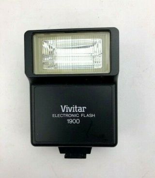 Vintage Vivitar 1900 Electronic Flash For Film Camera - (d190)