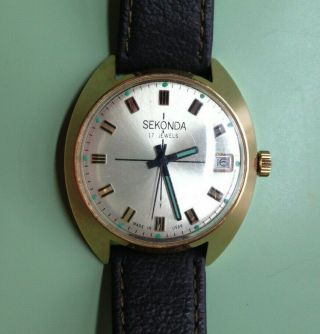 Vintage Sekonda Hand - Wind Watch,  Cal.  Poljot 2614.  2h,  Spares